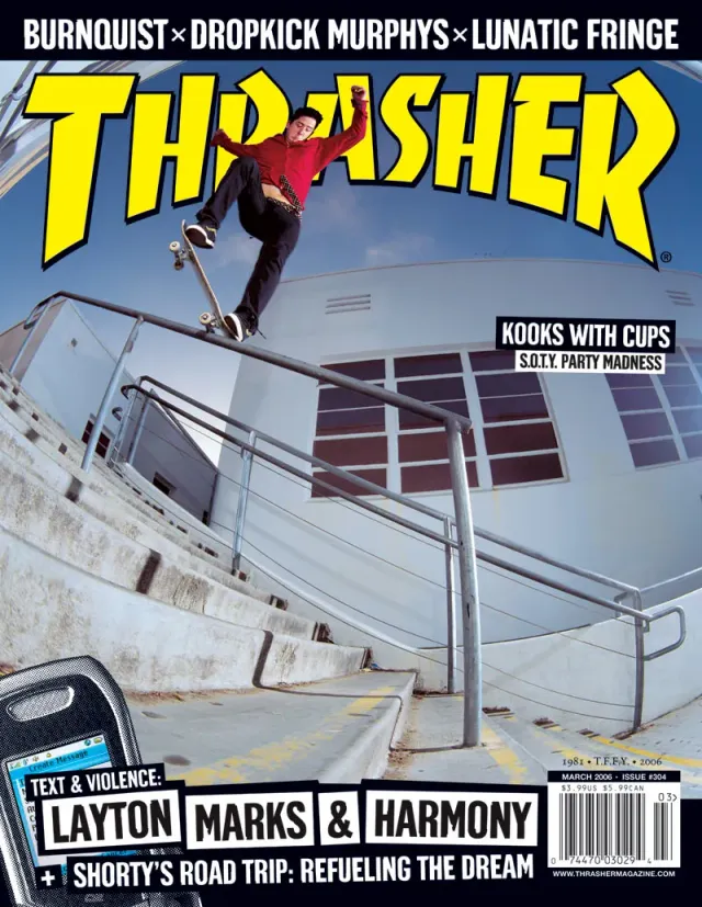 Thrasher mars 2006 blad enkeltutgave SOTY-fest