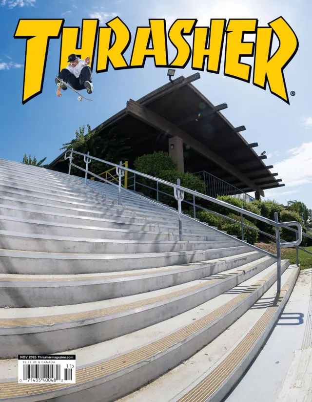 Thrasher Magazine november 2025 blad enkeltutgave