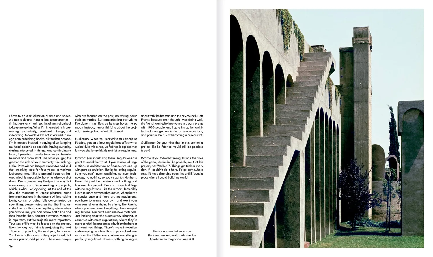 Apartamento La Fábrica Ricardo Bofill bok arkitektur