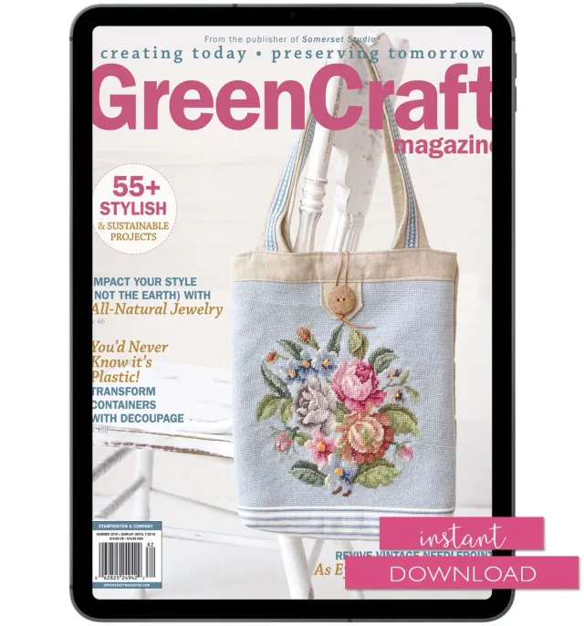 Stampington GreenCraft Summer 2018 blad pdf gjenbruk