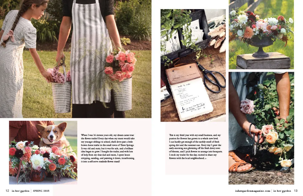 Stampington In Her Garden Spring 2025 blad hageglede