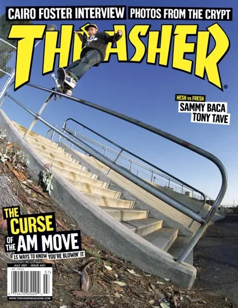 Thrasher juli 2007 blad enkeltutgave Cairo Foster