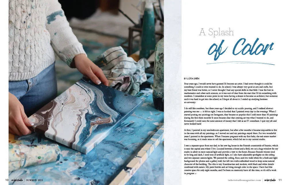 Stampington In Her Studio Summer 2022 blad atelier