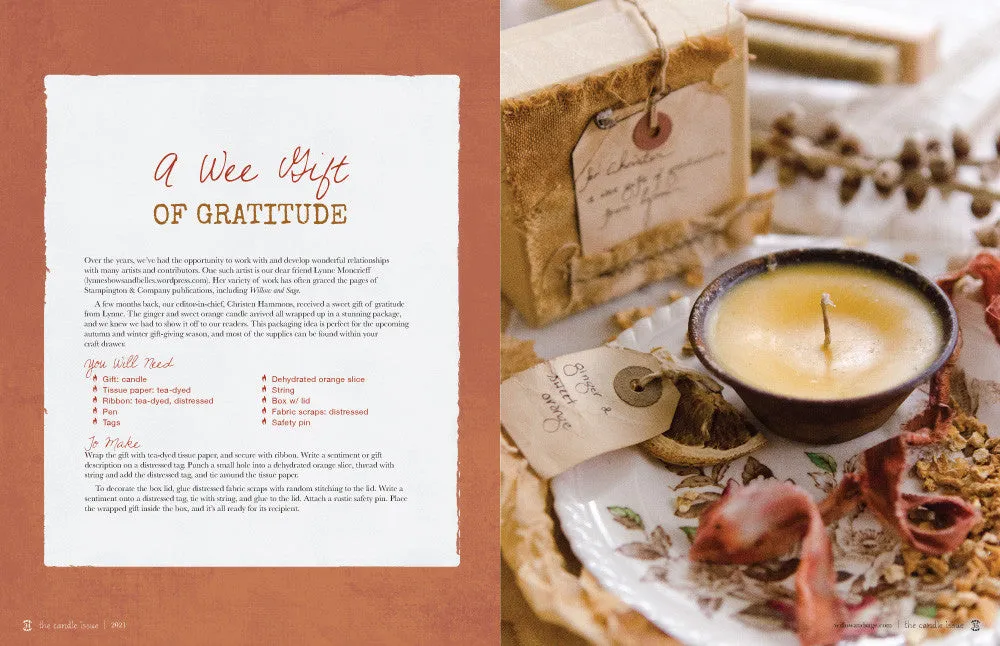 Stampington The Candle Issue Volume 2 blad PDF-nedlasting lysstøping