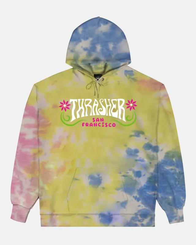 Thrasher Flower Power hettegenser sherbet