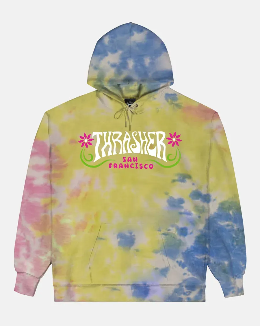 Thrasher Flower Power hettegenser sherbet
