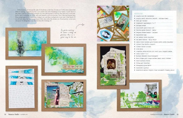 Stampington Somerset Studio Autumn 2019 blad PDF-nedlasting