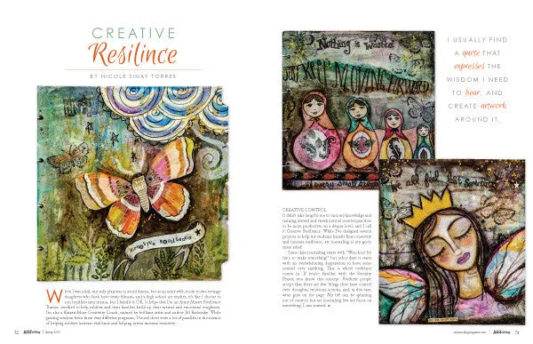 Stampington Art Journaling Spring 2020 blad PDF dagbok