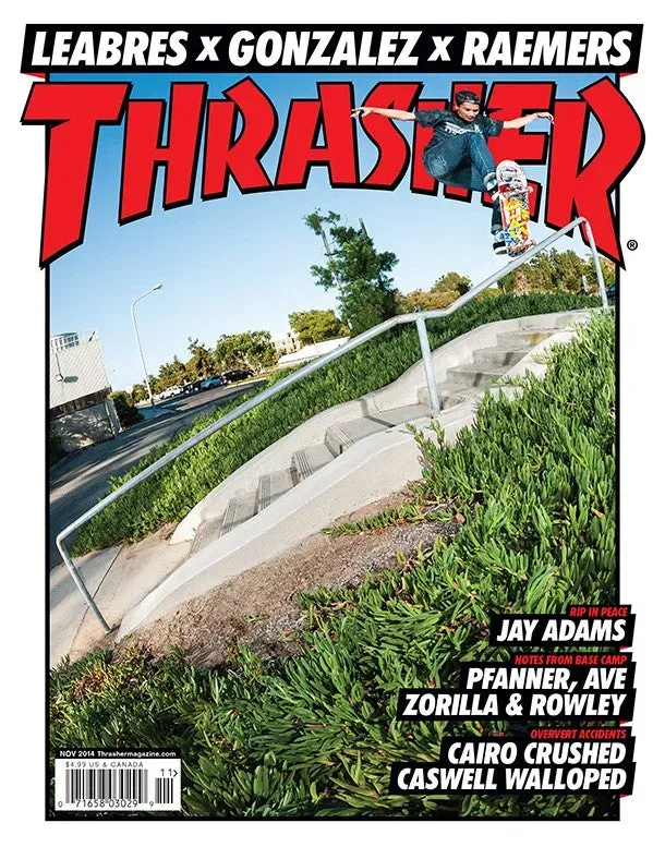 Thrasher blad november 2014 back issue skate