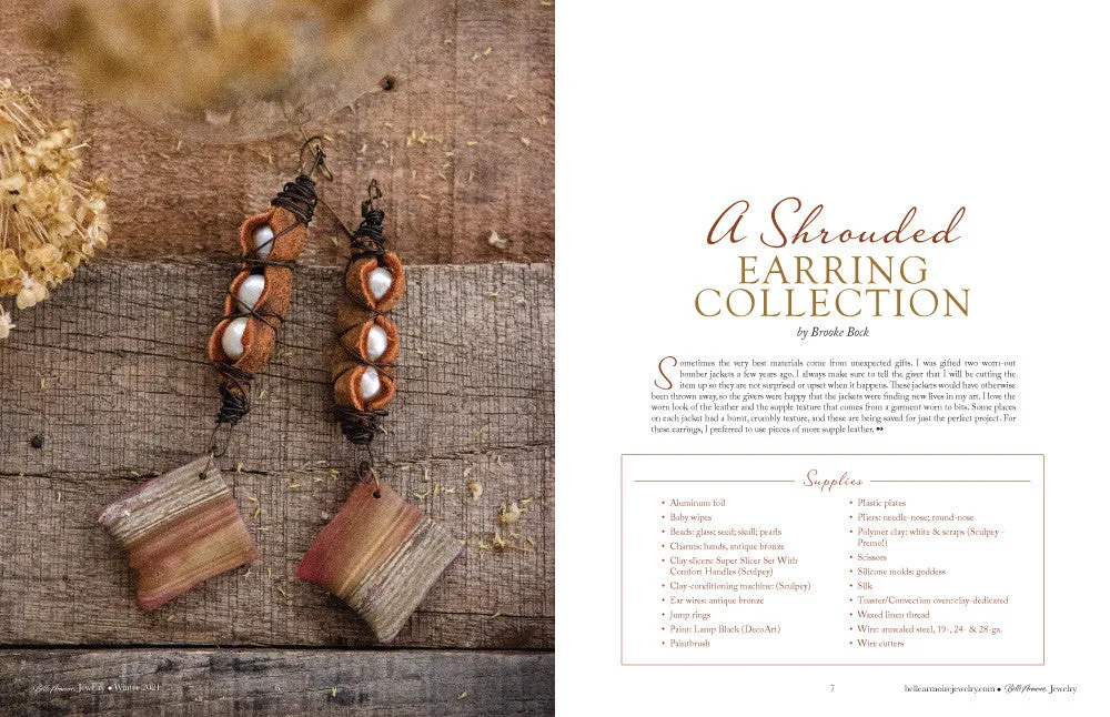 Stampington Belle Armoire Jewelry Winter 2021 blad smykkelaging