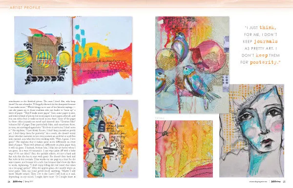 Stampington Art Journaling Spring 2017 bladet digital 144 sider