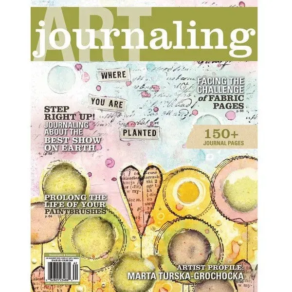 Stampington Art Journaling Summer 2016 blad digital kreativitet