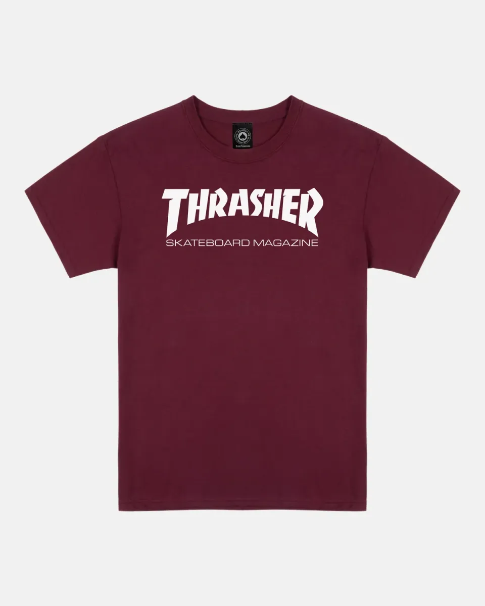 Thrasher Skate Mag t-skjorte maroon – burgunder