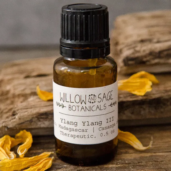 Willow and Sage Ylang Ylang III eterisk olje 0,5 oz blomst