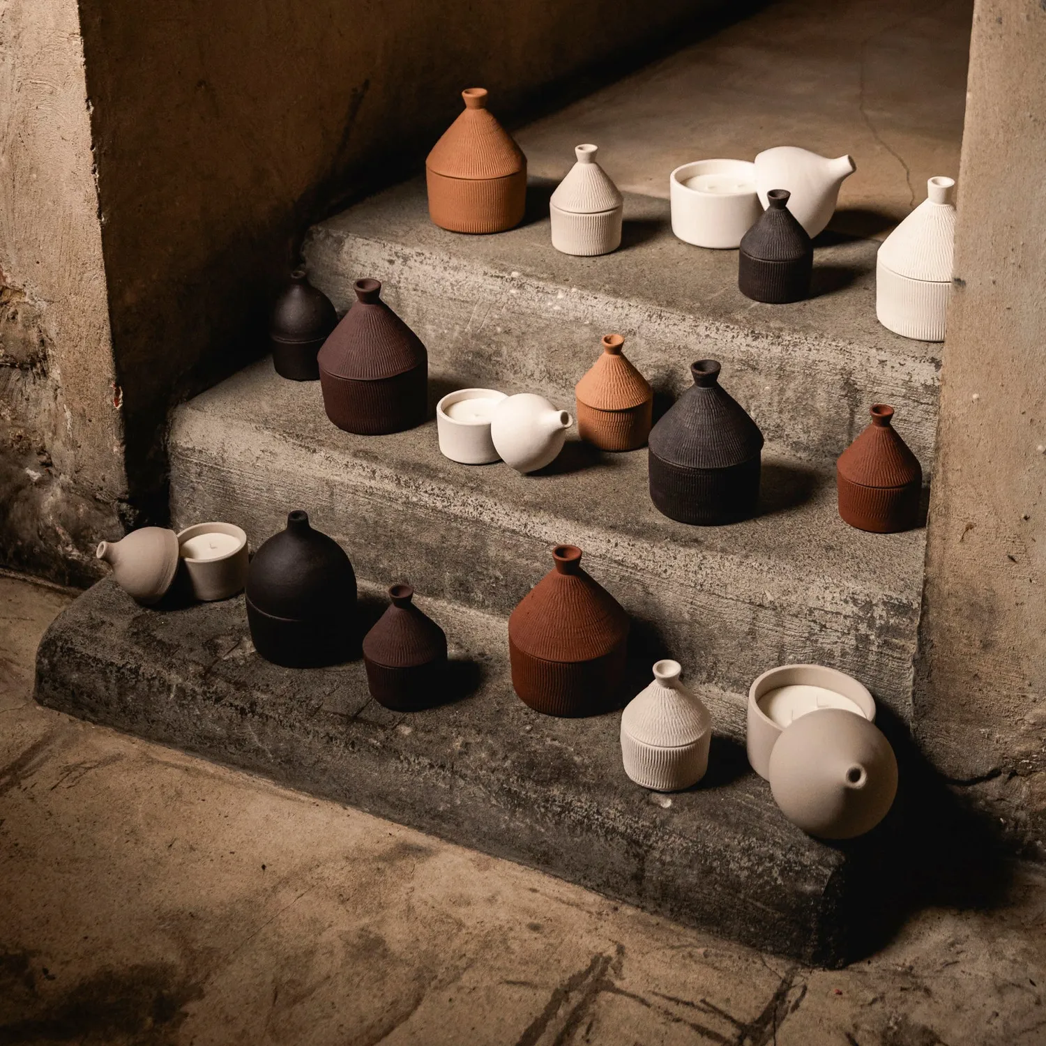 Imagicasa Trulli XS duftlys Essential svart leire