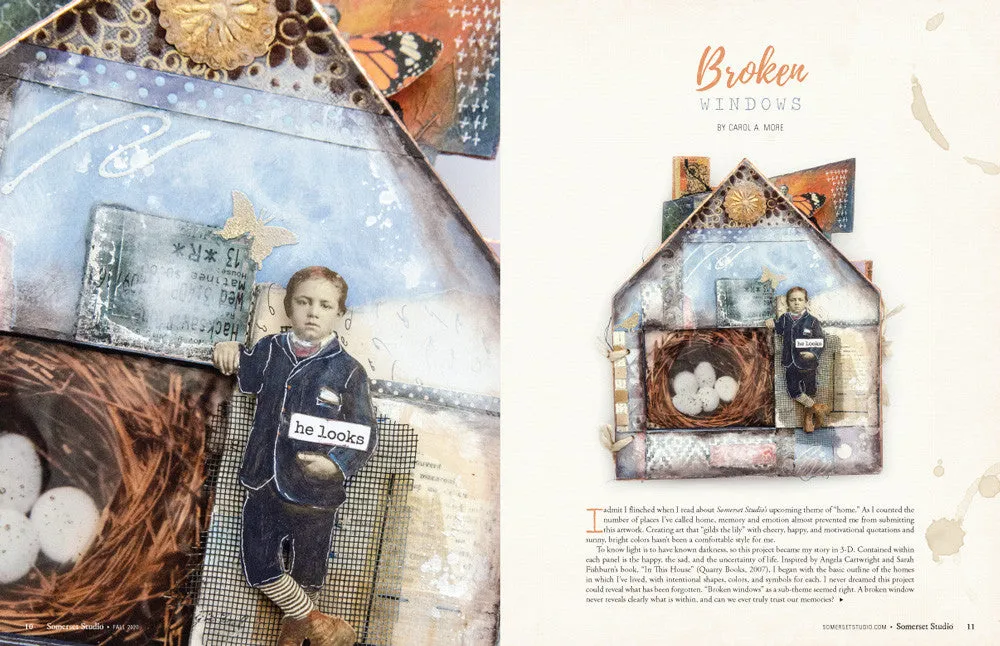 Stampington Somerset Studio Autumn 2020 blad PDF-nedlasting