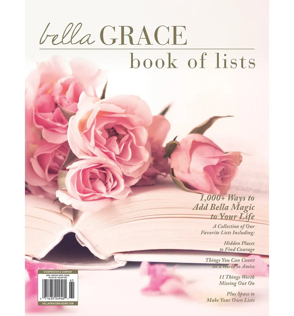 Stampington Bella Grace Book of Lists Volume 4 blad samleutgave lister