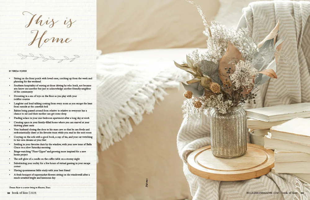 Stampington Bella Grace Book of Lists Volume 3 blad PDF lister