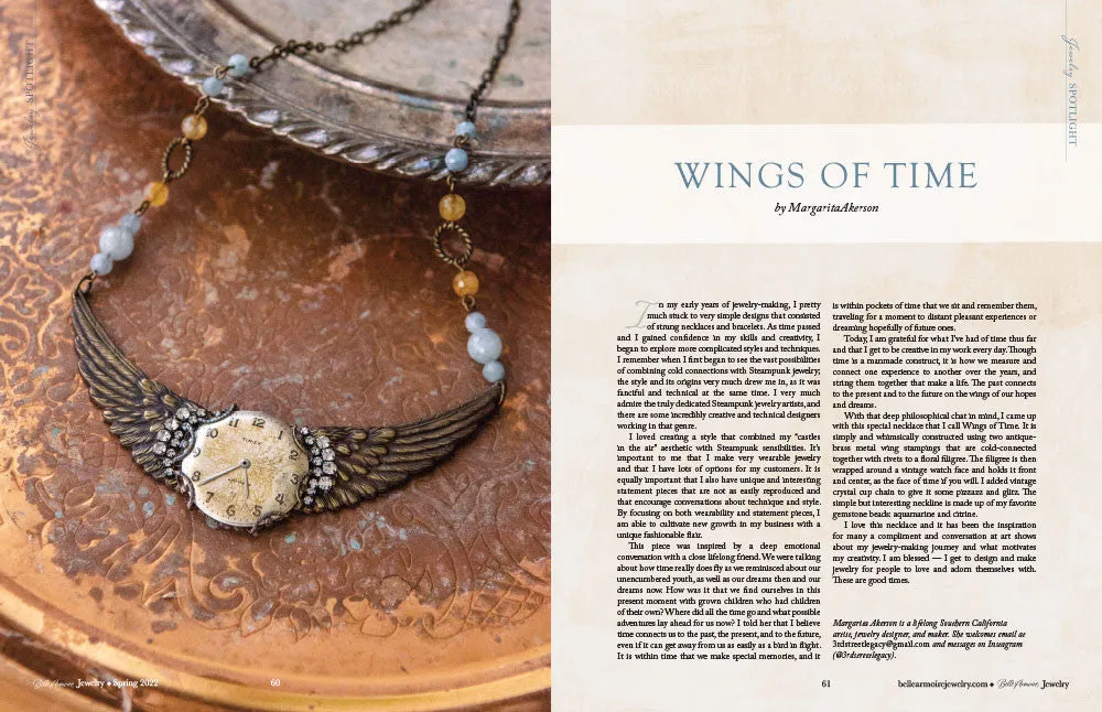 Stampington Belle Armoire Jewelry Summer 2022 blad smykker