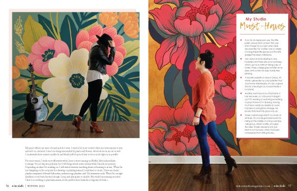 Stampington In Her Studio Winter 2019 blad PDF atelier