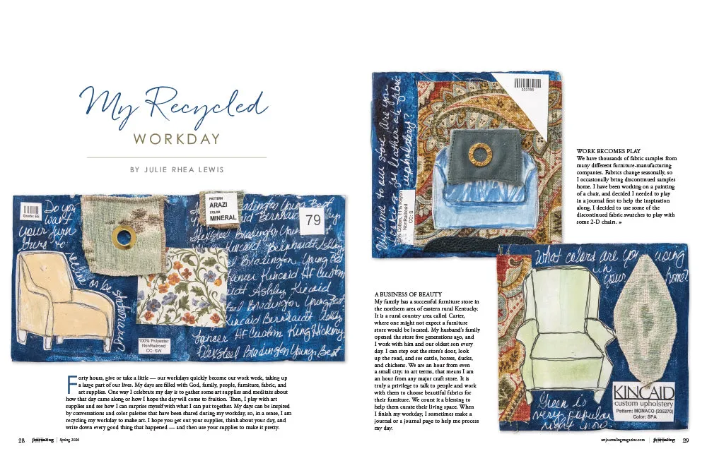 Stampington Art Journaling Spring 2026 blad kreativitet