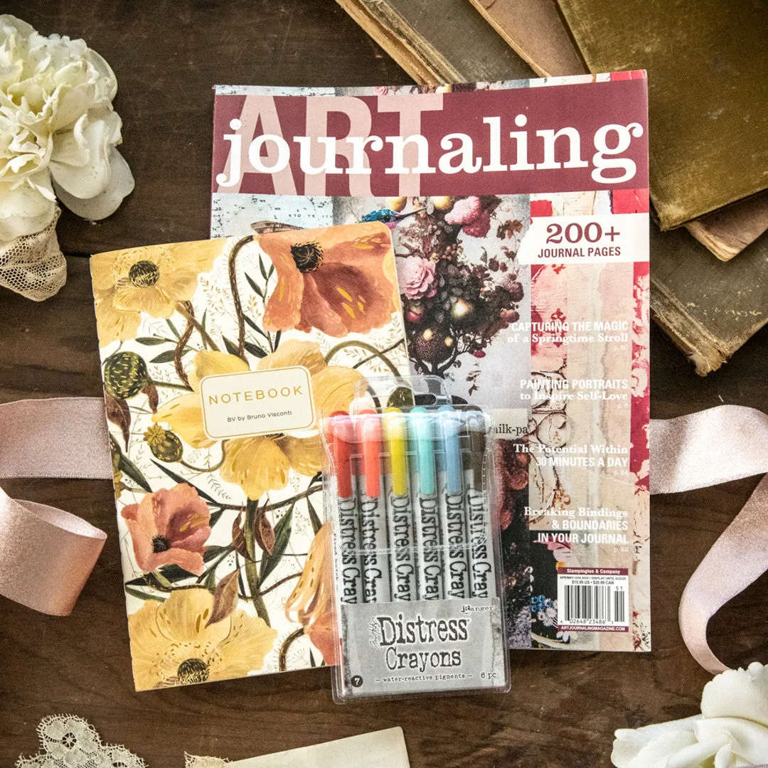Stampington Soft Petals Art Journaling Bundle pakke havfarger