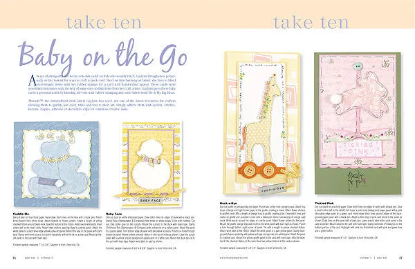 Stampington Take Ten 2004 Volume 3 blad med kortlaging