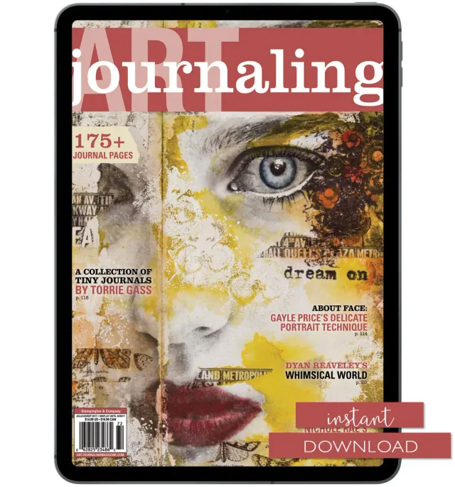 Stampington Art Journaling Summer 2017 blad digital utgave 144 sider
