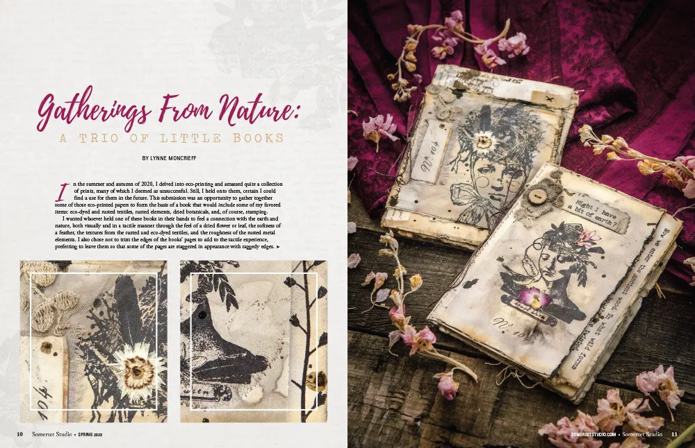 Stampington Somerset Studio Spring 2023 blad PDF mixed-media