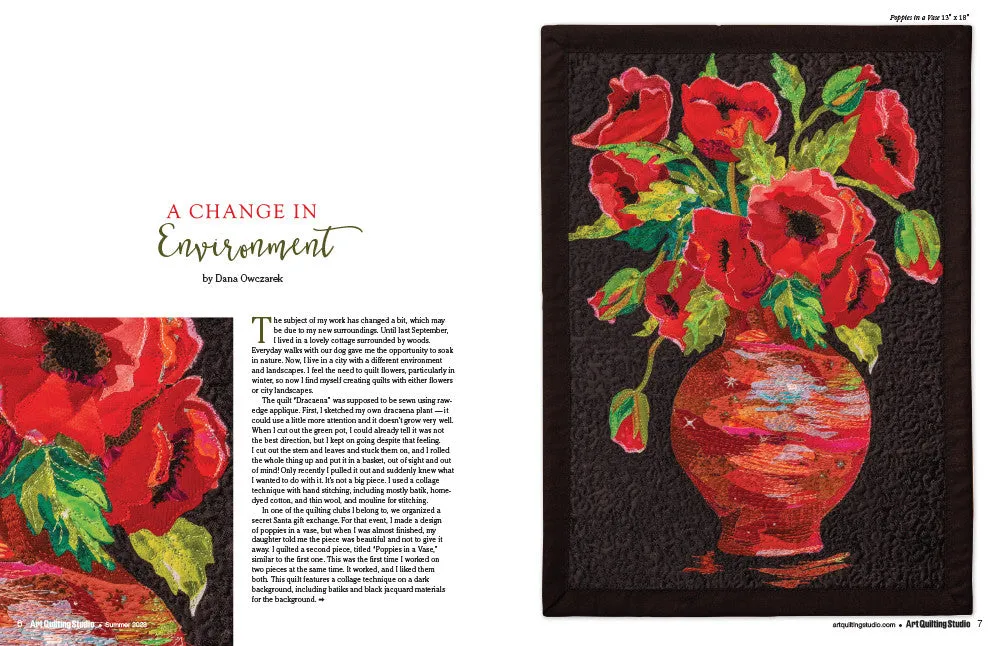 Art Quilting Studio Summer 2023 blad PDF-nedlasting