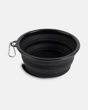 Thrasher Dog Bowl hundeskål svart – sammenleggbar