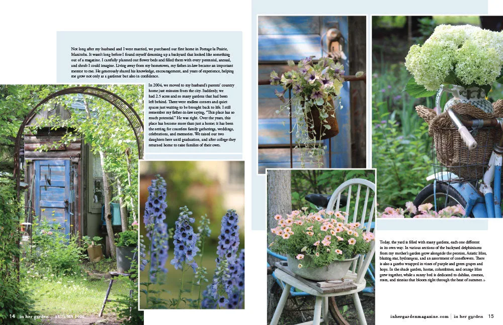 In Her Garden Autumn 2026 blad papirutgave hage