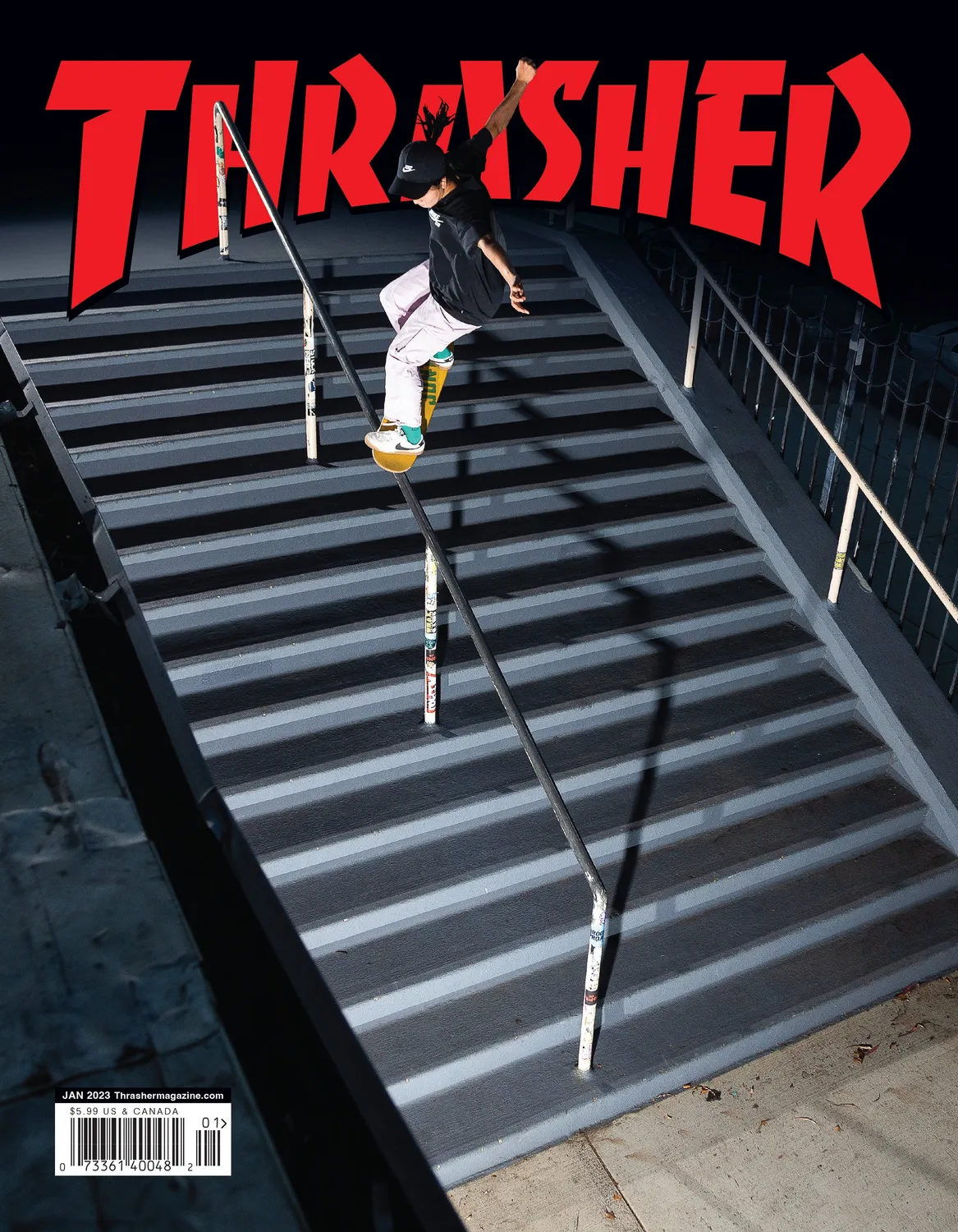 Thrasher Magazine januar 2023 blad nr 510