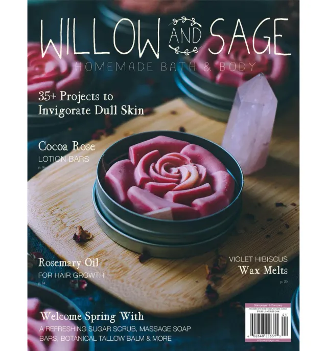 Stampington Willow and Sage Spring 2024 blad vår bad og kropp