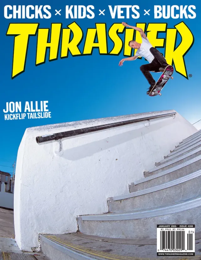 Thrasher januar 2005 blad enkeltutgave back issue