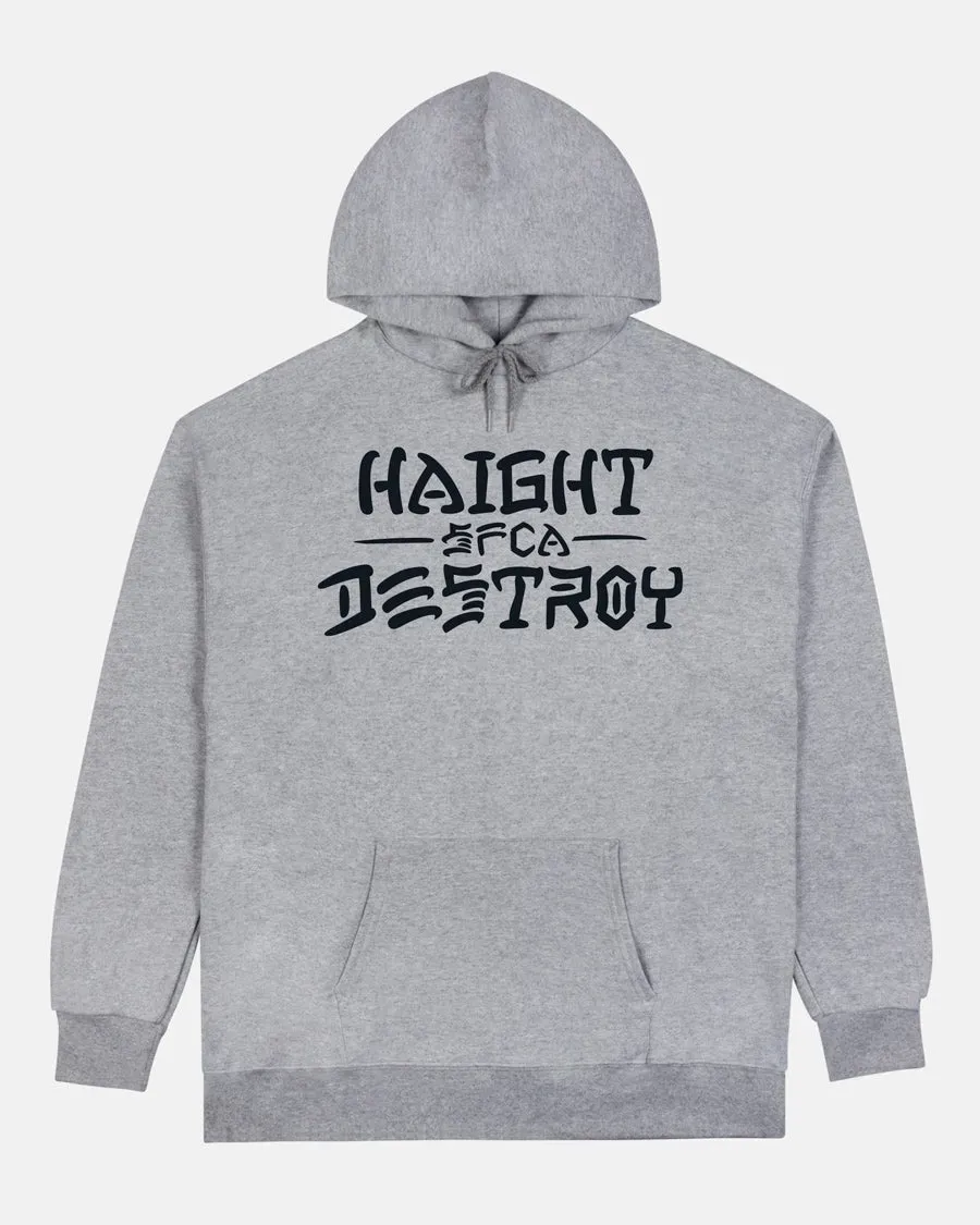 Thrasher Haight and Destroy hettegenser athletic heather