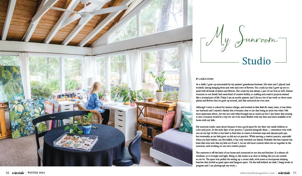Stampington In Her Studio Winter 2024 blad enkeltutgave – atelier