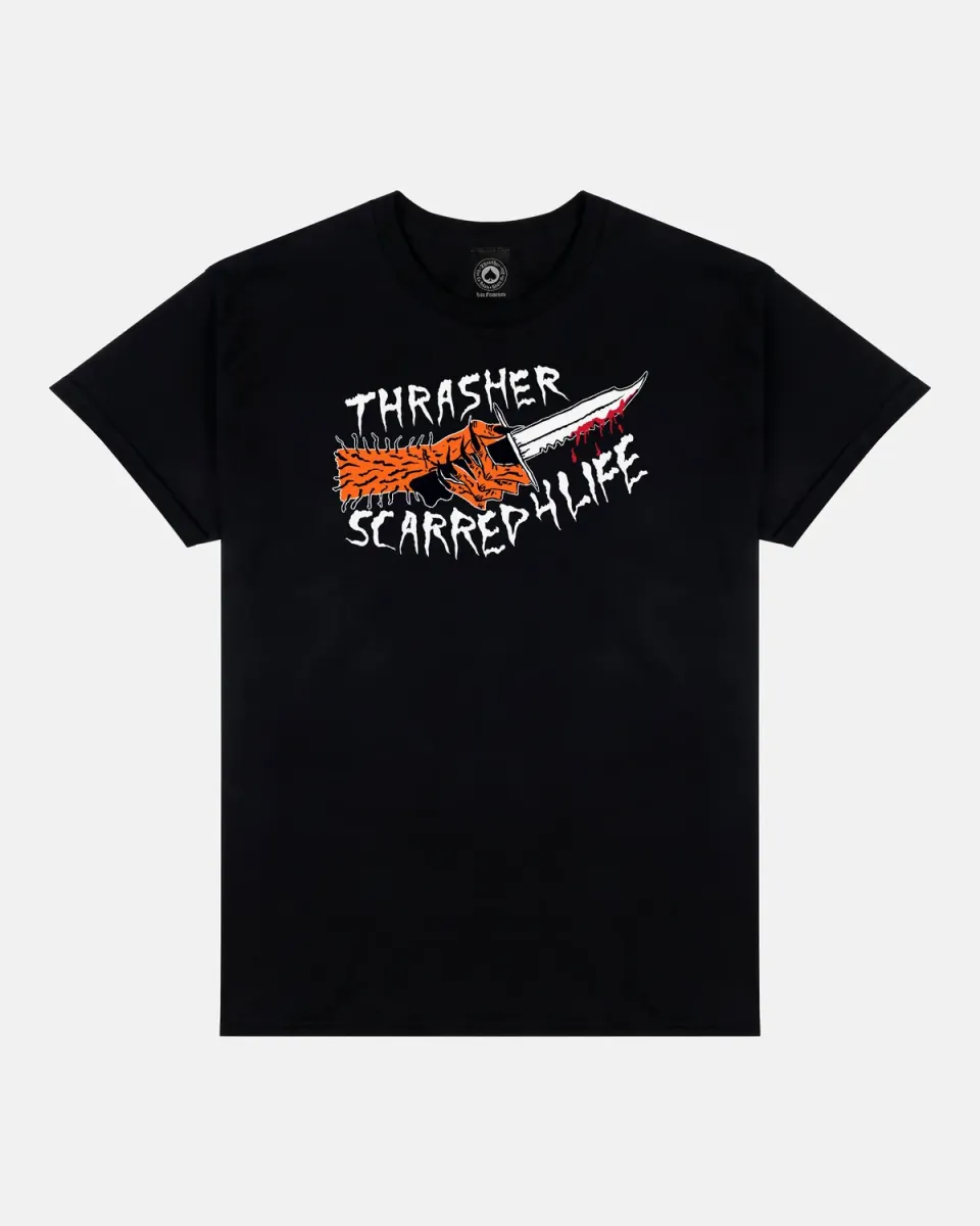 Thrasher Scarred t-skjorte svart Neckface
