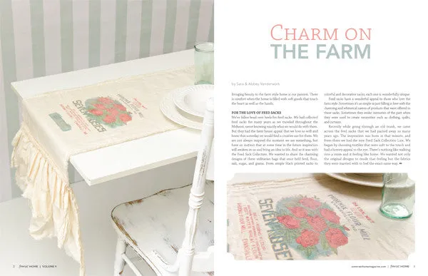Stampington Somerset Home 2014 Volume 9 blad interiør og DIY