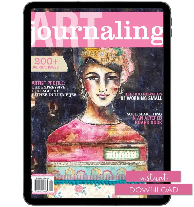 Stampington Art Journaling Summer 2021 blad PDF sommerutgave