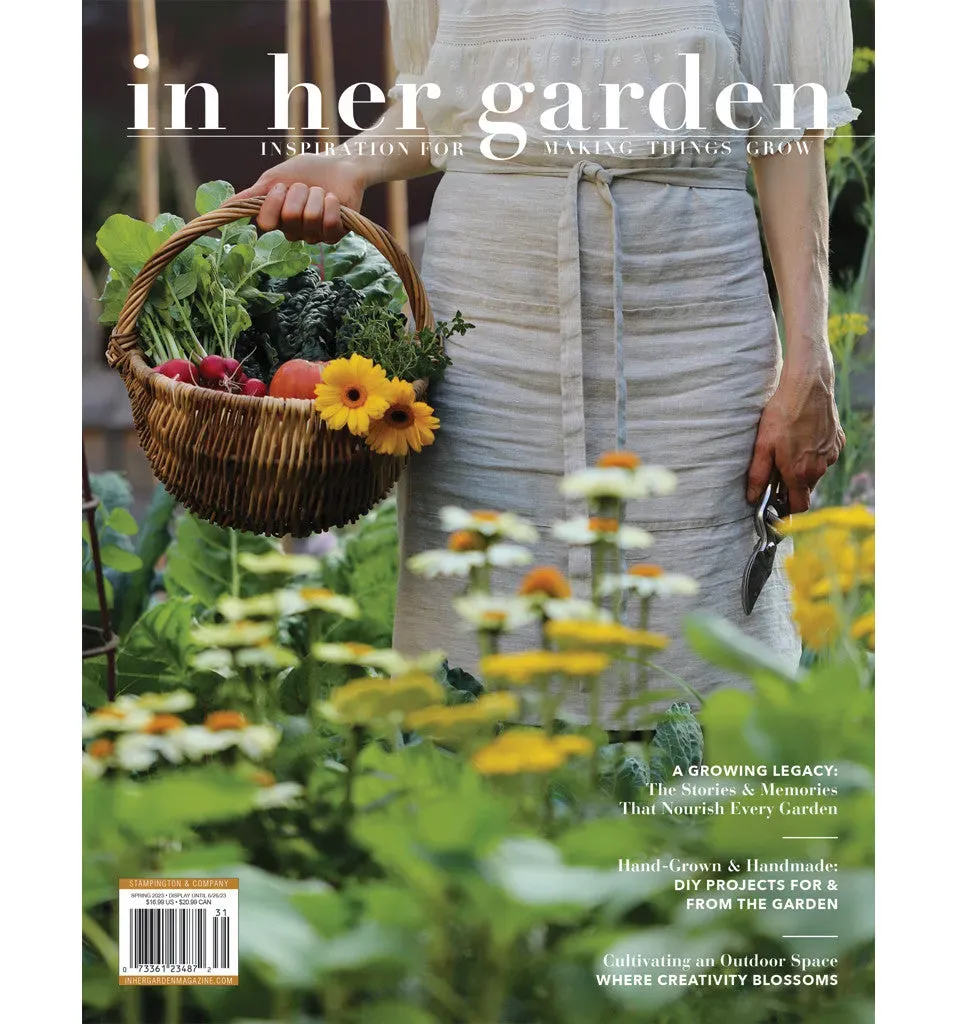 Stampington In Her Garden Spring 2023 blad hage vaar