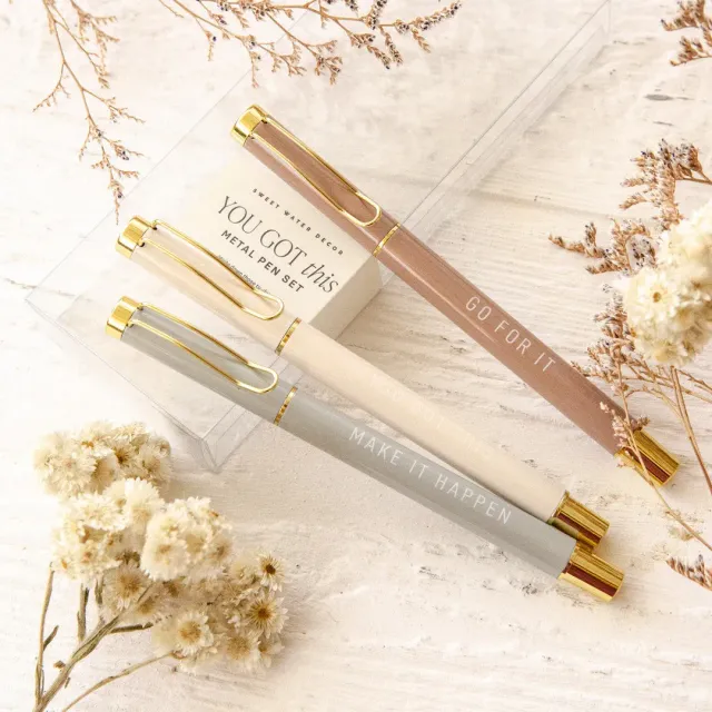 Sweet Water Decor You Got This metallpenner 3-pakning sort