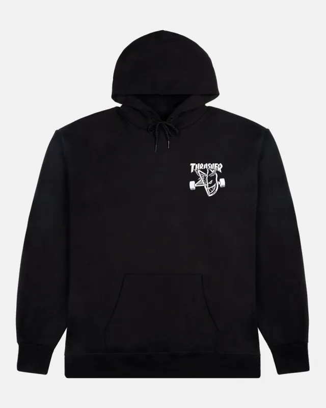 Thrasher x Spitfire Classic Swirl hoodie svart