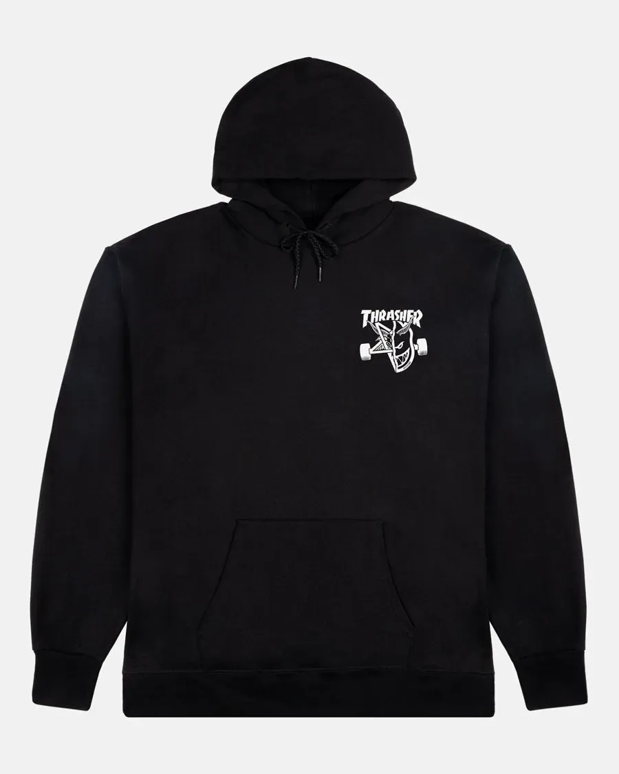 Thrasher x Spitfire Classic Swirl hoodie svart