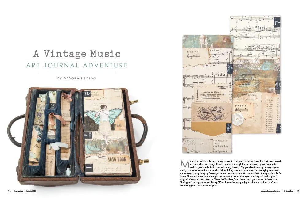 Stampington Art Journaling Autumn 2026 blad PDF journaling