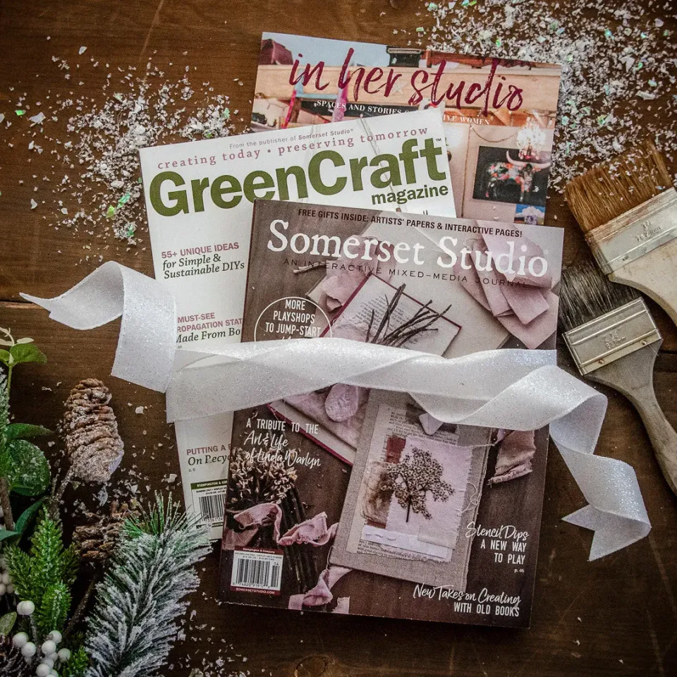 Stampington She-Makes gavepakke 3 blad Somerset Studio