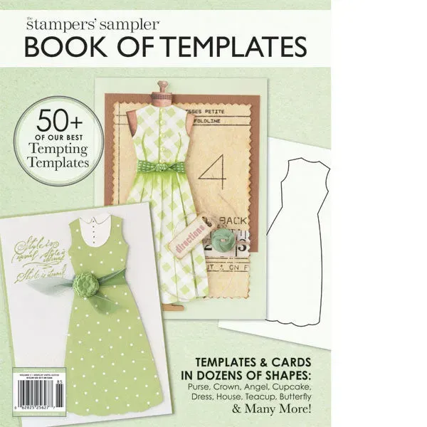 Stampington Book of Templates Premier Issue blad digital med maler