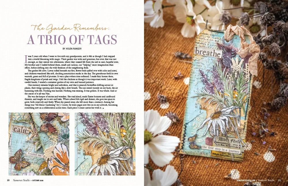 Stampington Somerset Studio Autumn 2026 blad PDF mixed-media