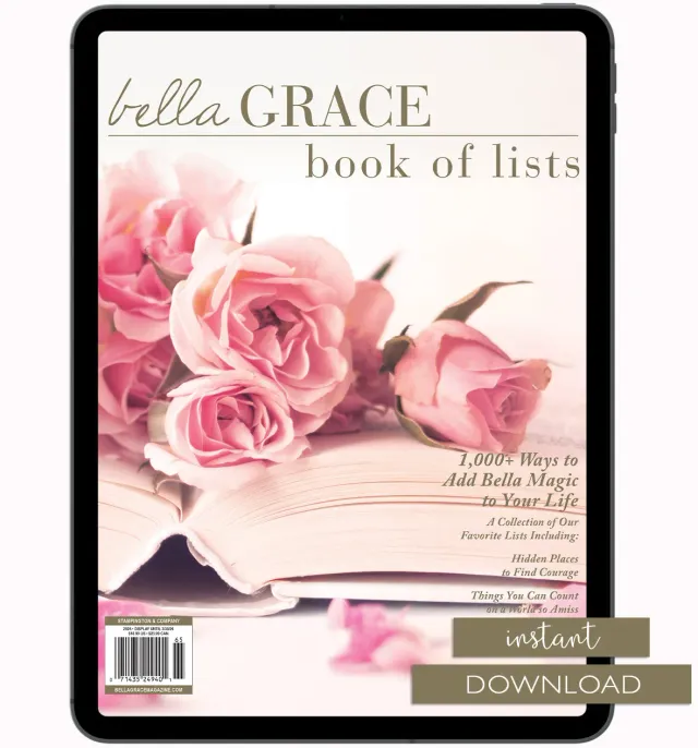 Stampington Bella Grace Book of Lists 4 blad digital lister
