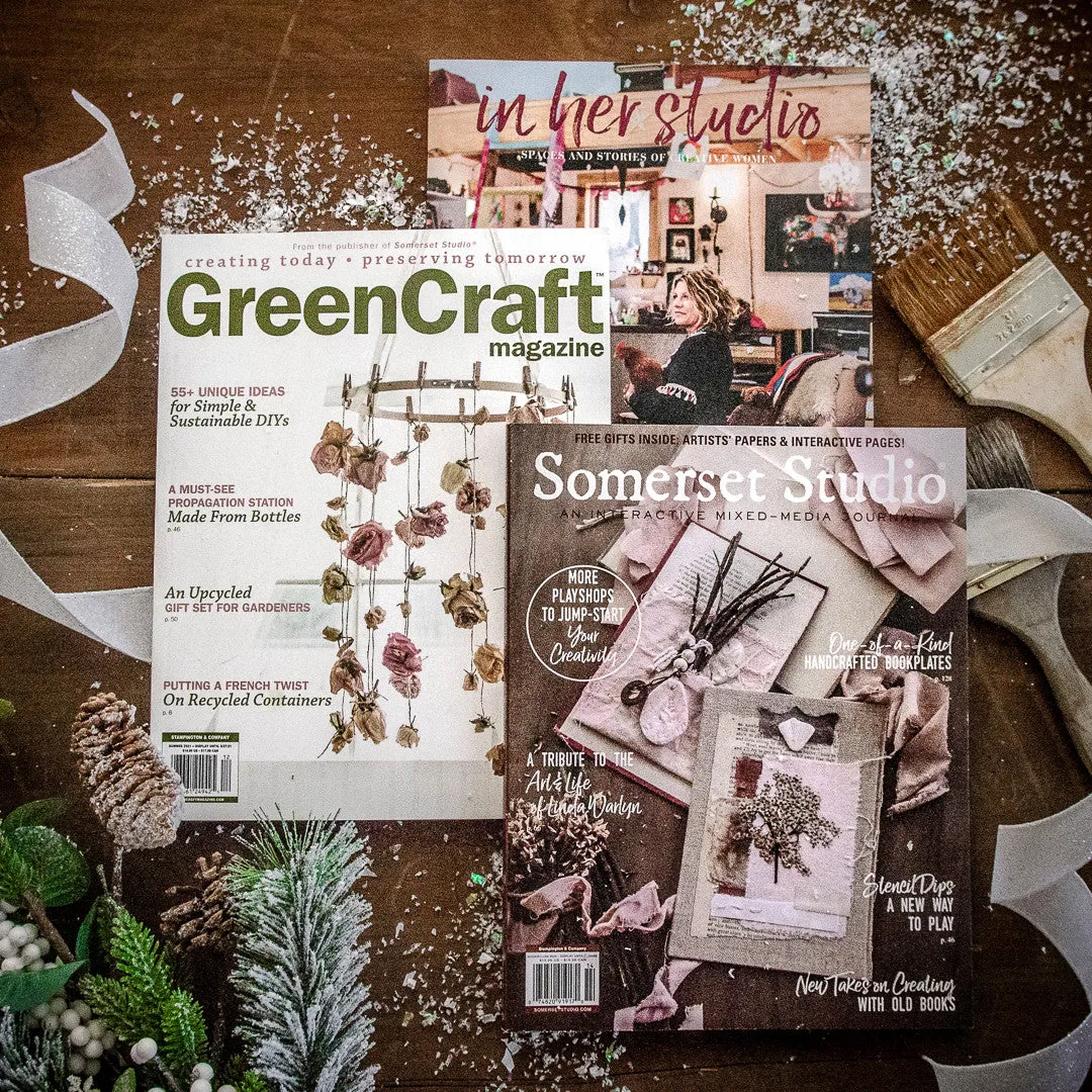Stampington She-Makes gavepakke 3 blad Somerset Studio